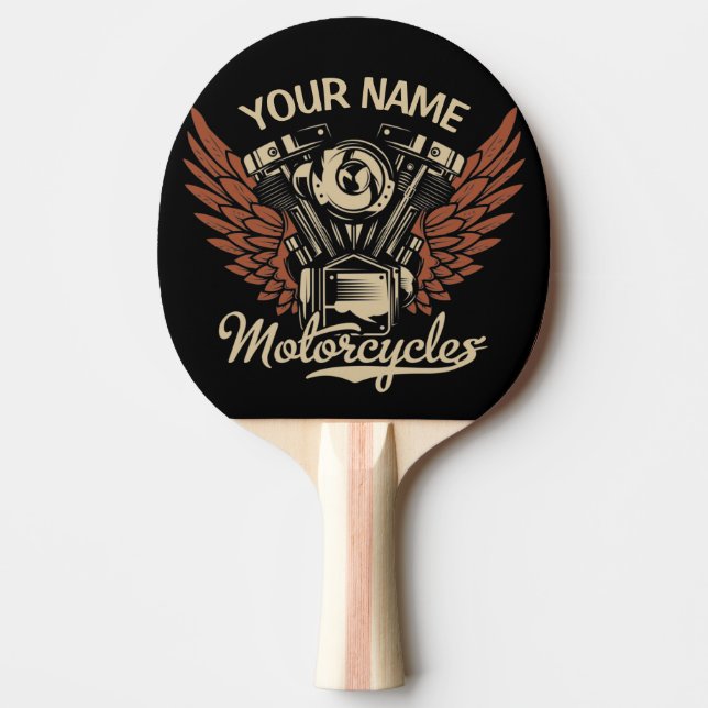 Raquette De Ping Pong  Personnaliser Motocyclettes Motocyclettes Garage  (Devant)