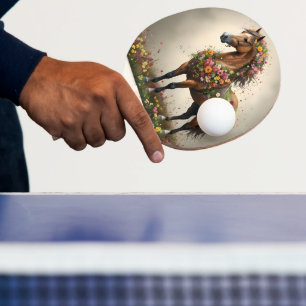 Raquette De Ping Pong Pétales Et Hooves : Jardin D'Imaginaire Du Cheval 