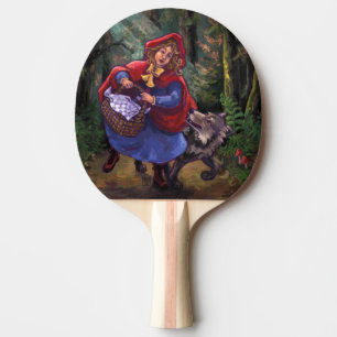 Raquette De Ping Pong Petit Chaperon Rouge