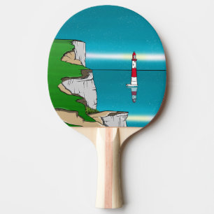 Raquette De Ping Pong Phare de Beachy Head Manche