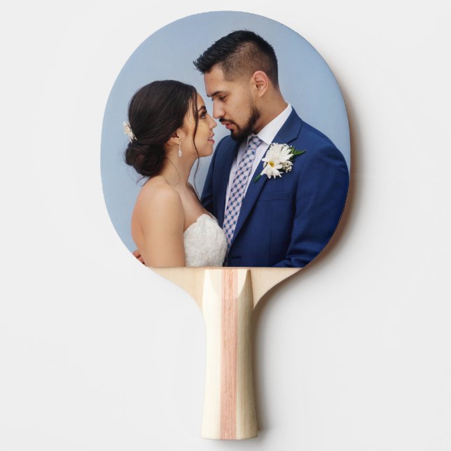 Raquette De Ping Pong Photo du Mariage customisé Couple (Devant)