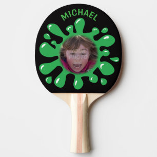 Raquette De Ping Pong Photo nommée faite sur commande d'éclaboussure d