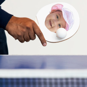 Raquette De Ping Pong Photo personnalisée de bébé, visage de bébé photo