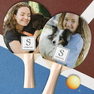 Raquette De Ping Pong Photographie de compagnie personnalisée avec monog