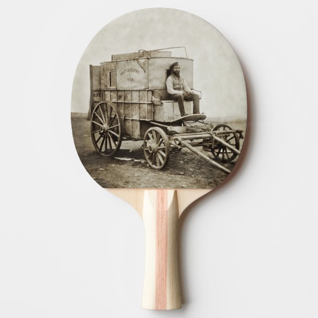 Raquette De Ping Pong Photographie Wagon de Roger Fenton Photo Réalisme (Devant)