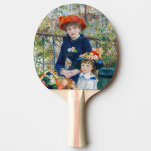 Raquette De Ping Pong Pierre-Auguste Renoir - Deux soeurs sur la terrass