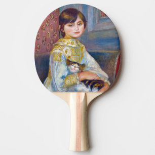 Raquette De Ping Pong Pierre-Auguste Renoir - Enfant avec chat
