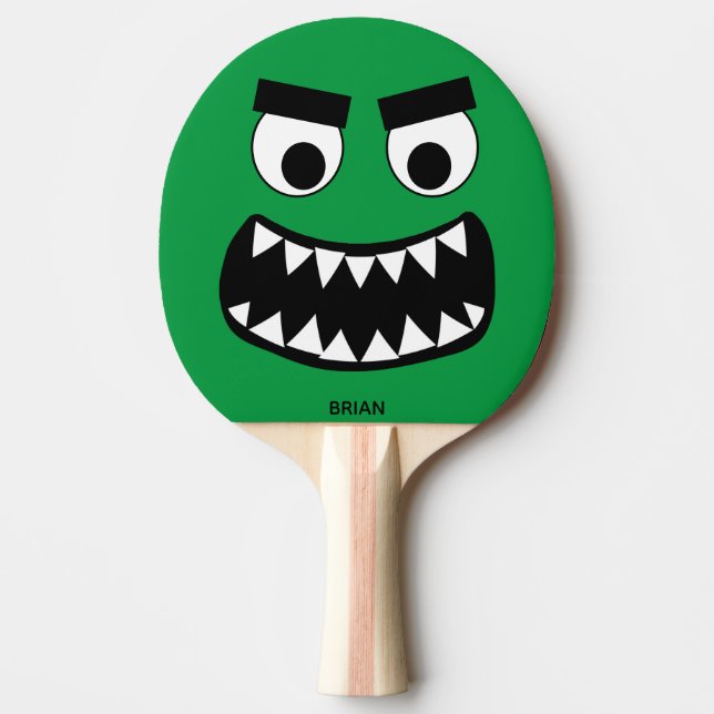 Raquette De Ping Pong Ping-pong amusant monstre vert (Devant)