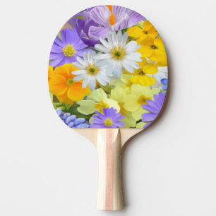 RAQUETTE DE PING PONG PING PONG ARRIÈRE - PLAN FLORAL MULITCOLORED PING 
