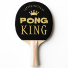 PING PONG KING Personnalisé Editable Black Gold