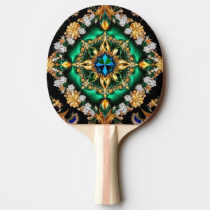 Raquette De Ping Pong Ping pong paddle avec couleurs brésiliennes