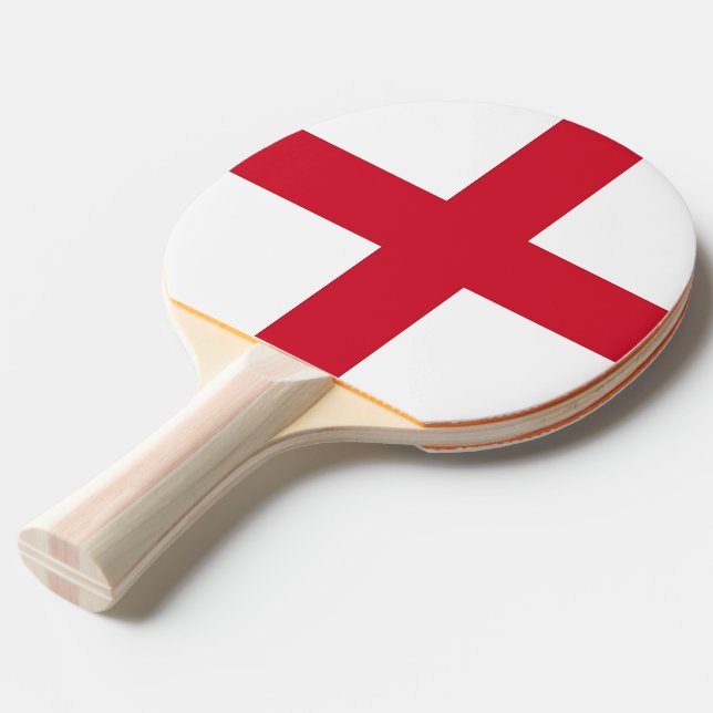 Raquette De Ping Pong Ping pong paddle avec Drapeau d'Angleterre (Devant Angle)