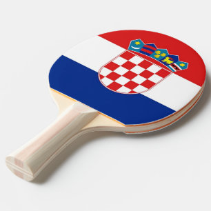 Raquette De Ping Pong Ping pong paddle avec Drapeau de Croatie