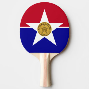 Raquette De Ping Pong Ping pong paddle avec drapeau de Dallas