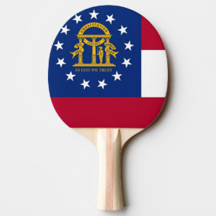 Raquette De Ping Pong Ping pong paddle avec Drapeau de Géorgie, USA