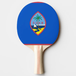 Raquette De Ping Pong Ping pong paddle avec Drapeau de Guam, USA