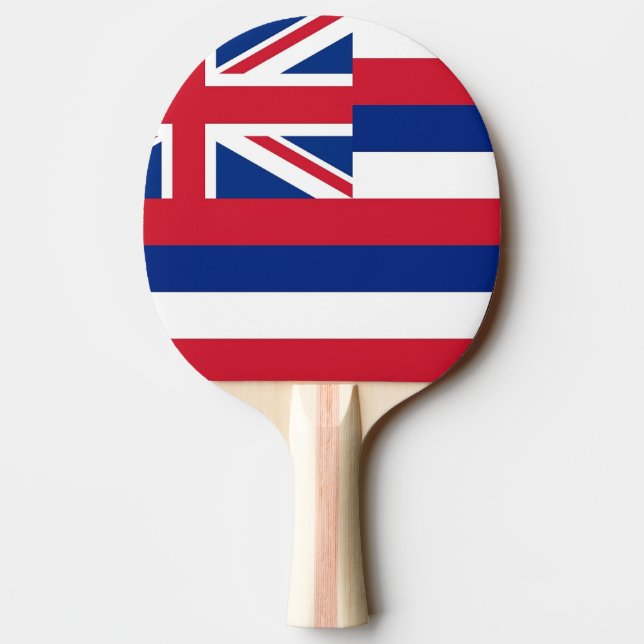 Raquette De Ping Pong Ping pong paddle avec Drapeau de Hawaii, USA (Dos)