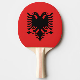 Raquette De Ping Pong Ping pong paddle avec Drapeau de l'Albanie