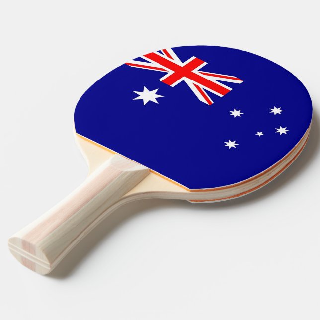 Raquette De Ping Pong Ping pong paddle avec Drapeau de l'Australie (Devant Angle)