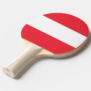Raquette De Ping Pong Ping pong paddle avec Drapeau de l'Autriche