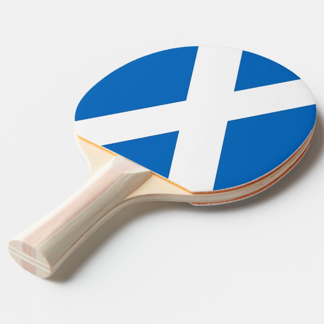 Raquette De Ping Pong Ping pong paddle avec Drapeau de l'Ecosse (Devant Angle)