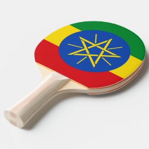 Raquette De Ping Pong Ping pong paddle avec drapeau de l'Ethiopie
