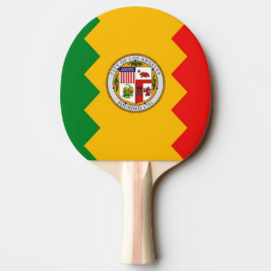 Raquette De Ping Pong Ping pong paddle avec Drapeau de Los Angeles, USA