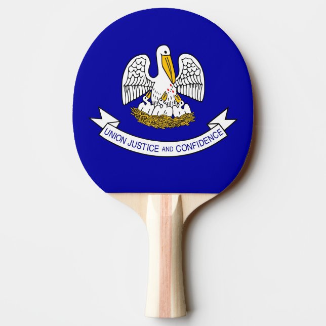 Raquette De Ping Pong Ping pong paddle avec Drapeau de Louisiane, USA (Dos)