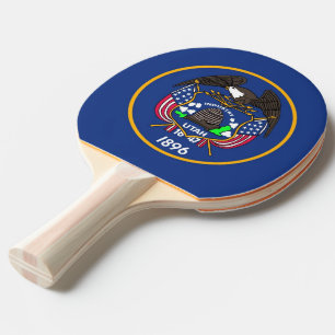 Raquette De Ping Pong Ping pong paddle avec Drapeau de l'Utah, USA