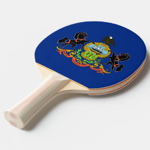 Raquette De Ping Pong Ping pong paddle avec Drapeau de Pennsylvanie, USA
