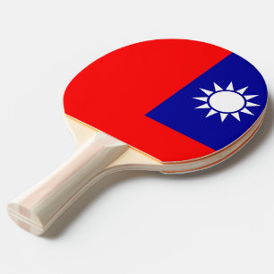 Raquette De Ping Pong Ping pong paddle avec drapeau de Taïwan