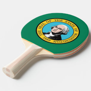 Raquette De Ping Pong Ping pong paddle avec Drapeau de Washington, USA