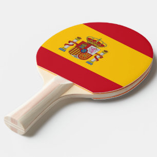 Raquette De Ping Pong Ping pong paddle avec drapeau d'Espagne