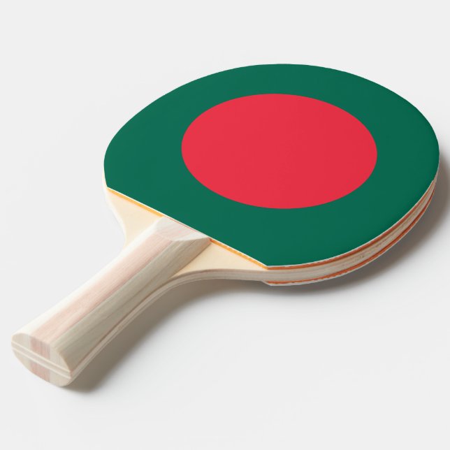 Raquette De Ping Pong Ping pong paddle avec Drapeau du Bangladesh (Devant Angle)