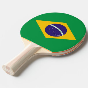 Raquette De Ping Pong Ping pong paddle avec Drapeau du Brésil