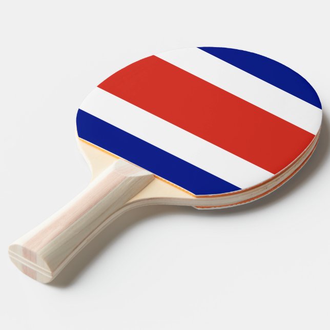 Raquette De Ping Pong Ping pong paddle avec Drapeau du Costa Rica (Devant Angle)