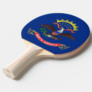 Raquette De Ping Pong Ping pong paddle avec Drapeau du Dakota du Nord, U