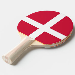 Raquette De Ping Pong Ping pong paddle avec Drapeau du Danemark