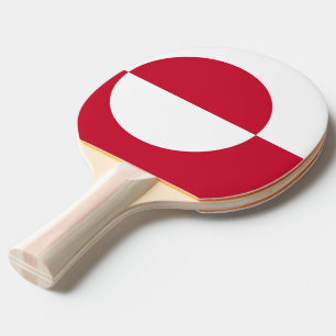 Raquette De Ping Pong Ping pong paddle avec drapeau du Groenland