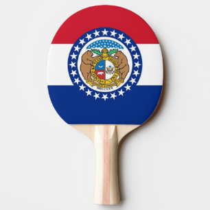 Raquette De Ping Pong Ping pong paddle avec Drapeau du Missouri, USA