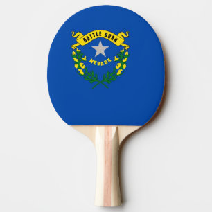 Raquette De Ping Pong Ping pong paddle avec Drapeau du Nevada, USA