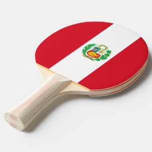 Raquette De Ping Pong Ping pong paddle avec Drapeau du Pérou
