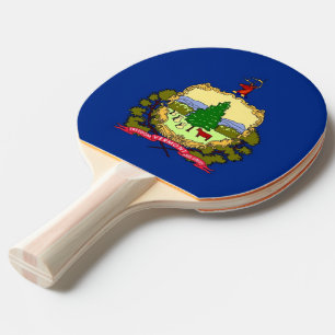 Raquette De Ping Pong Ping pong paddle avec Drapeau du Vermont, USA
