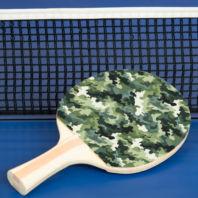 Raquette De Ping Pong Ping Pong Paddle Camo militaire Print (Insitu)