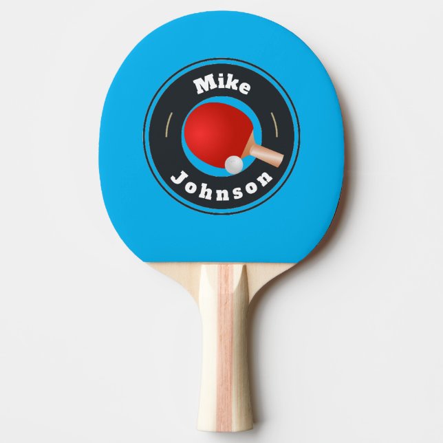 Raquette De Ping Pong Ping Pong Paddle - Custom Ajouter votre nom (Devant)