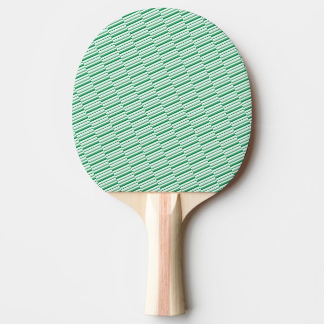 Raquette De Ping Pong Ping Pong Paddle Green & White Stripe (Devant)