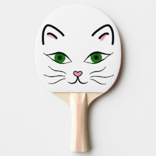 Raquette De Ping Pong Ping Pong Paddle - Kitty Face