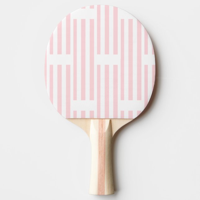 Raquette De Ping Pong Ping Pong Paddle Pink & White Stripe (Devant)