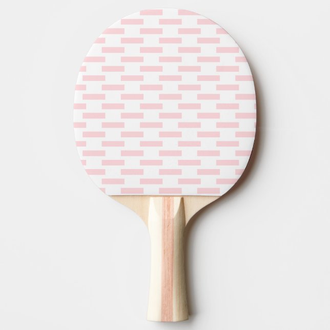 Raquette De Ping Pong Ping Pong Paddle Pink & White Stripe (Devant)