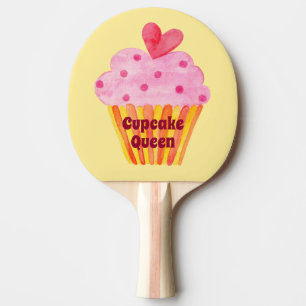 Raquette De Ping Pong Ping Pong Paddle Rose fille Cupcake cadeau d'anniv